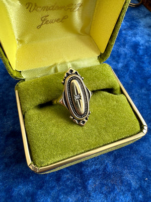 ART DECO RING SZ 6.5