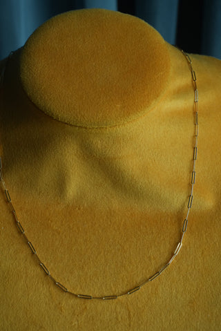 14k MINI PAPERCLIP CHAIN