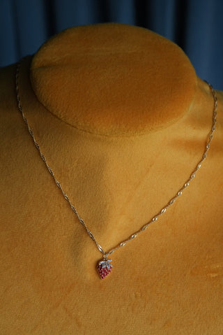 Strawberry Shortcake - Goldtone Necklace