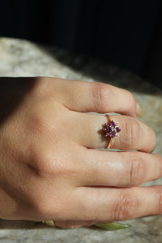 14K RUBY & DIAMOND RING