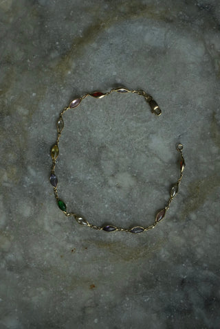 14k Gemstone Bracelet