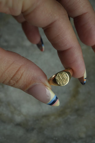 14K SIGNET RING