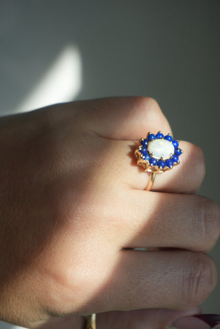 14K LAPIS & OPAL RING