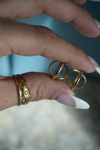 GOLD ORBS EARRINGS 14k