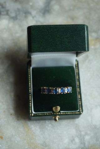 14k Diamond & Sapphire Ring