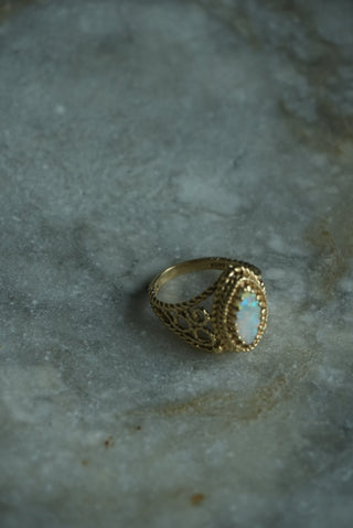14K OPAL MARQUEE