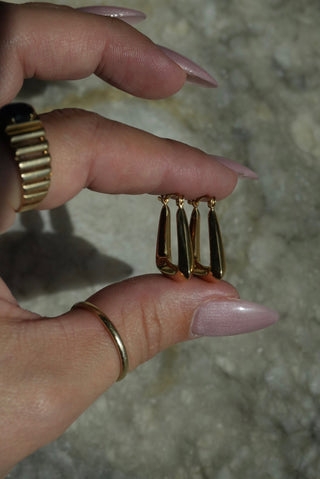 Mod Squad - Vermeil Squared Hoops