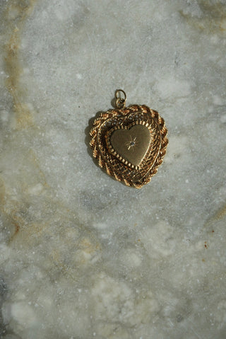 14K RARE HEART LOCKET