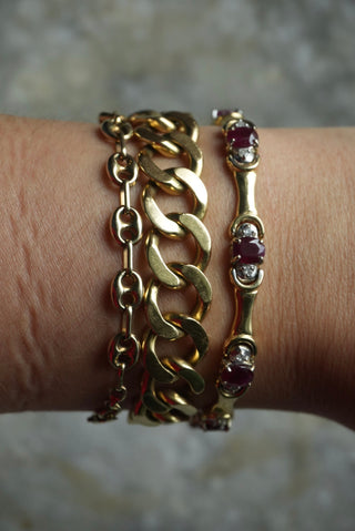 14k Ruby & Diamond Bracelet