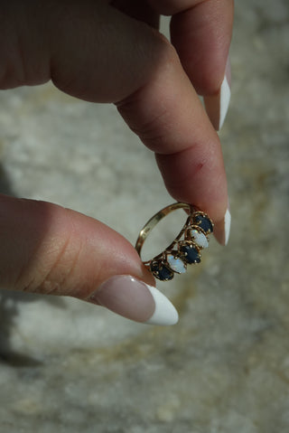 14k OPAL MARQUEE BAND