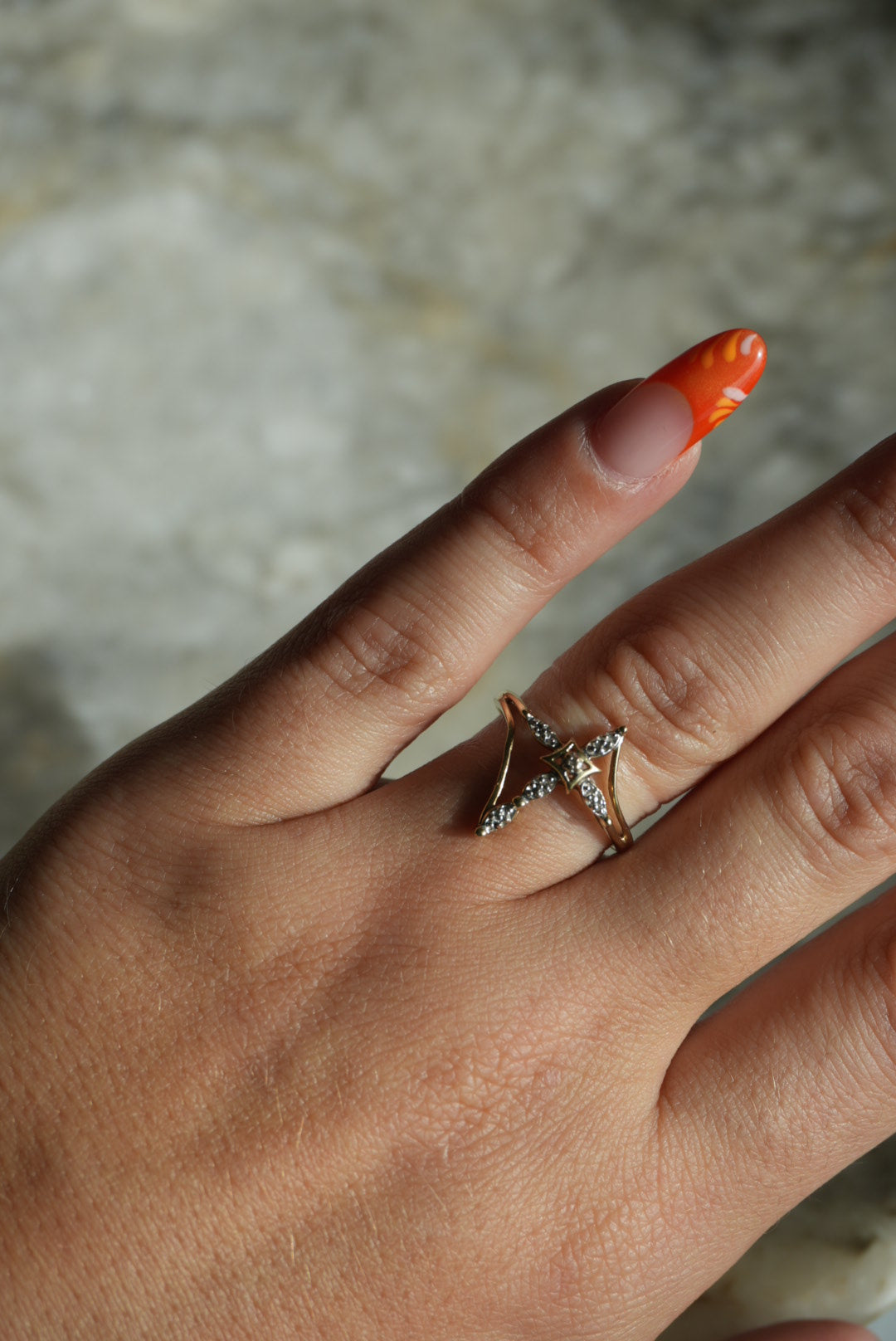 VINTAGE CROSS RING