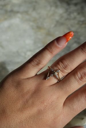 VINTAGE CROSS RING