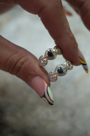 HALF HOOP HEARTS
