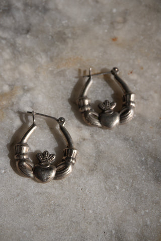 STERLING CLAUDAUGH EARRINGS