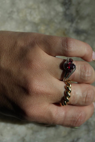 Rouge Trilogy - Sterling Gemstone Ring Size 7
