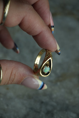14K VINTAGE OPAL RING