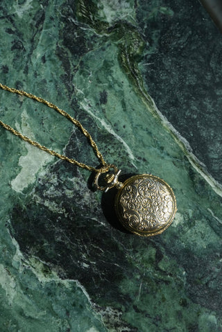 Clock Stops - Vermeil Watch Necklace