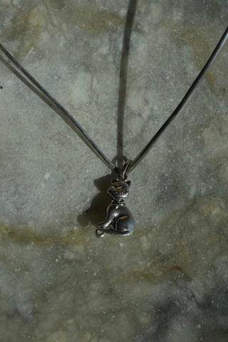 Miss Meow - Sterling V Collar Kitty Necklace