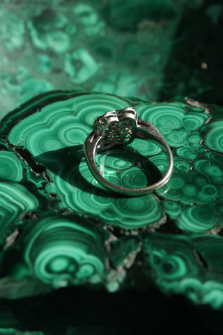 14k White Gold Antique Diamond Ring