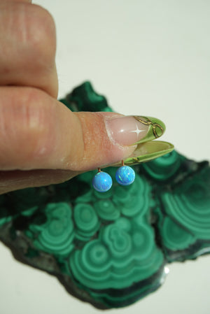 BLUE OPAL STUDS