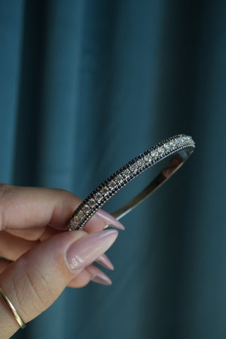 Star Struck - Sterling Icy Gemstone Bangle