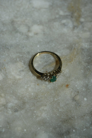 10K EMERALD RING