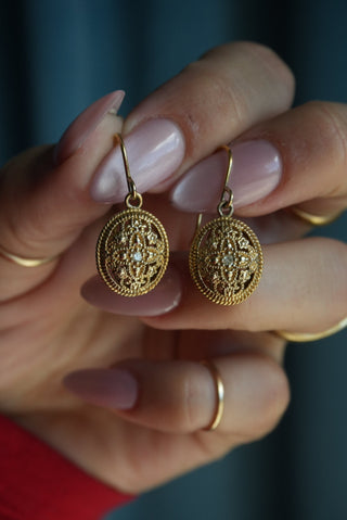 Golden Egg - Vermeil Drop Earring