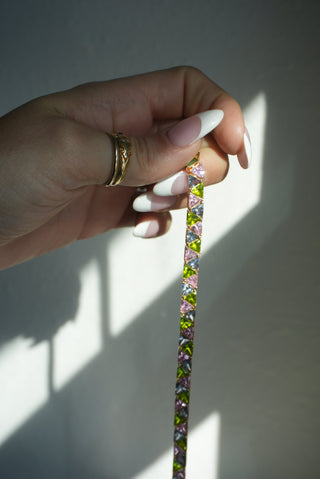 CANDY COATED VERMEIL TENNIS BRACELET