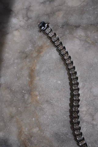 Girls Bestfriend - Silvertone Diamond Tennis Bracelet