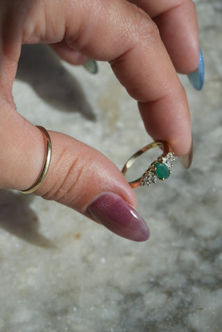 10K EMERALD RING