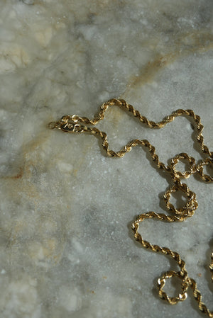 15.5 INCH 14k ROPE CHAIN