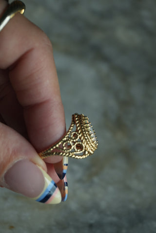 14K OPAL MARQUEE