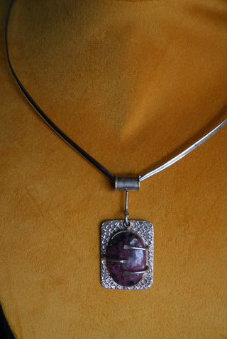 Modern Affair - Sterling Modernist Collar Necklace