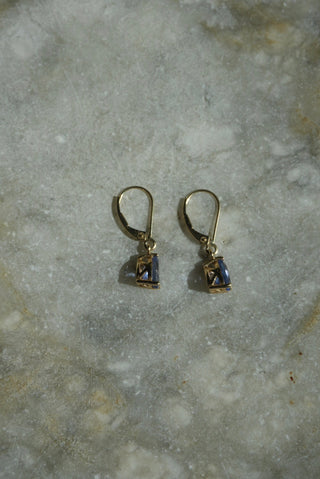 14K TANZANITE DROP EARRINGS