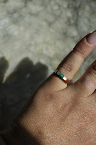 Primary Ring - Sterling Inlay Band Size 4