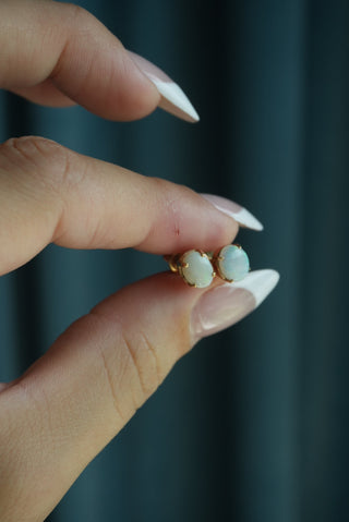 14K OPAL STUDS