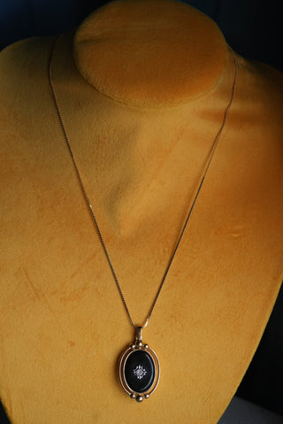 Two For You - Reversible Goldtone Pendant Necklace