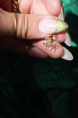 14k Mini Unicorn Charm