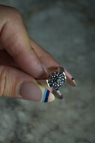 FIREWORK - STERLING SAPPHIRE RING SZ 8.5