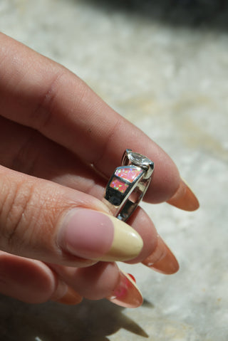 PINK OPAL BAND SZ 7