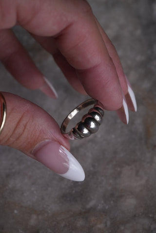 Sweet Croissant - Sterling Bubbly Ring Size 9