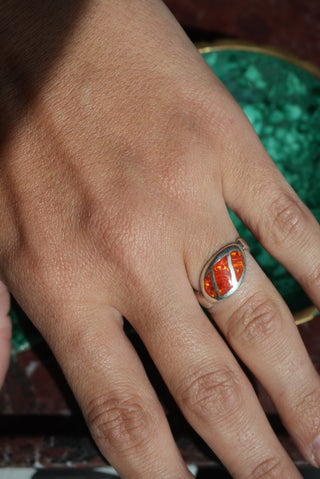 FIRE OPAL RING SZ 6