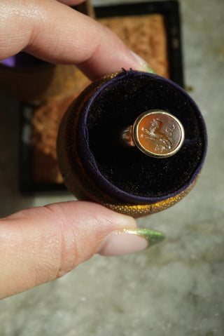 Antique Lion Head Ring