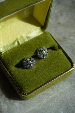 Shields Up - Sterling Pave Earrings