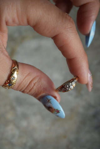 14K VICTORIAN DIAMOND RING