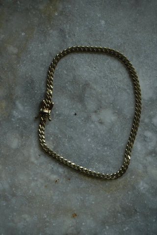 14k Mini Curb Link Bracelet