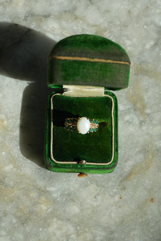 10k Opal & Emerald Ring