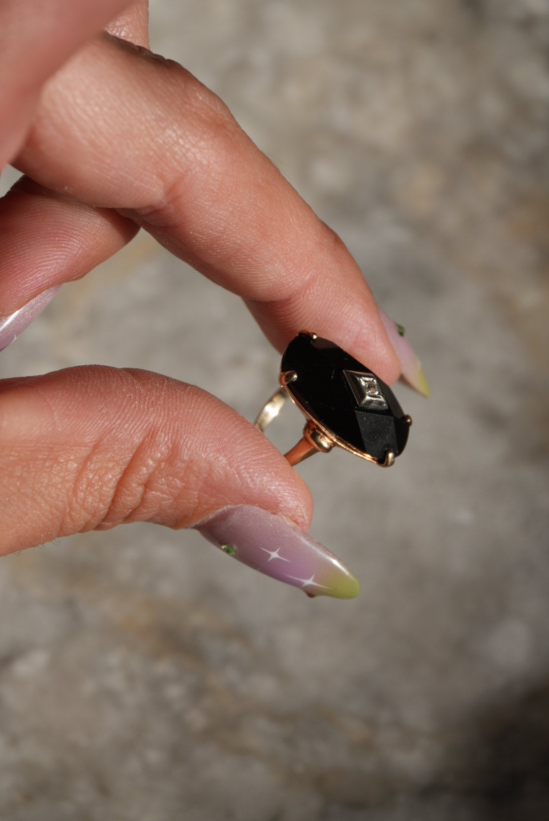 CUSHION CUT BLACK ONYX