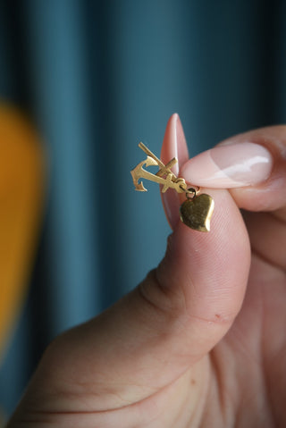 14K FAITH HOPE CHARITY CHARM