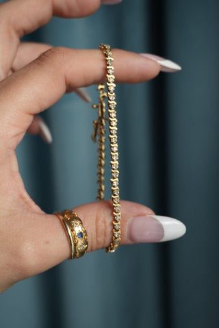 14K DIAMOND TENNIS BRACELET